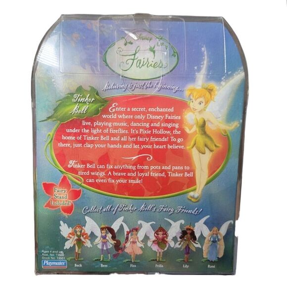 Disney Fairies Tinker Bell And Friends Tink Playmates Brave Loyal Fairy 2006 NOS - Picture 2 of 5
